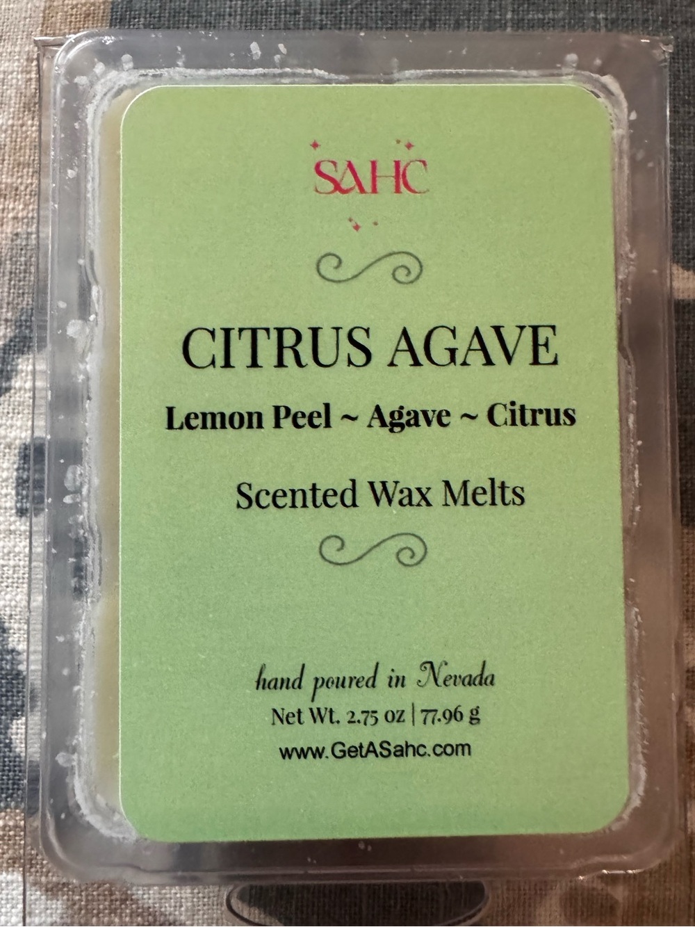 SAHC Citrus Agave Scented Wax Melts